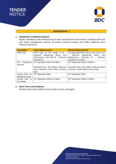 Tender Notice -Addendum 1- Smart meters.pdf — original first page